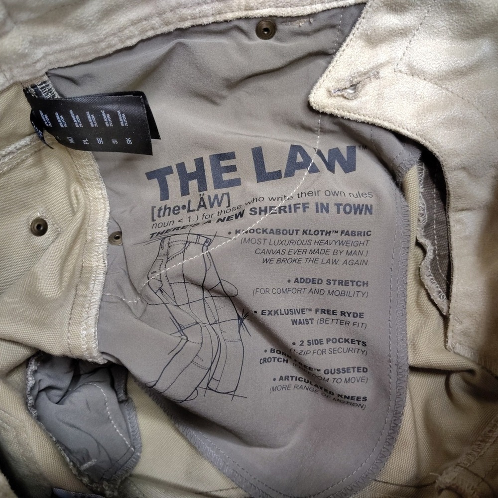 Kuhl Pants Mens The Law 34x32 Vintage Patina Dye Cargo Dark Khaki Brown Full Fit - Picture 9 of 11